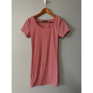 Womens Size L Red White Body Glove Dress